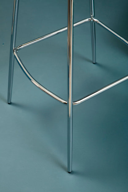 Warwick Grey Velvet Bar Chair