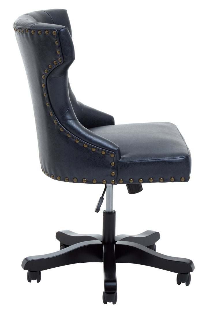 Exec Black Leather Effect Home Office Chair