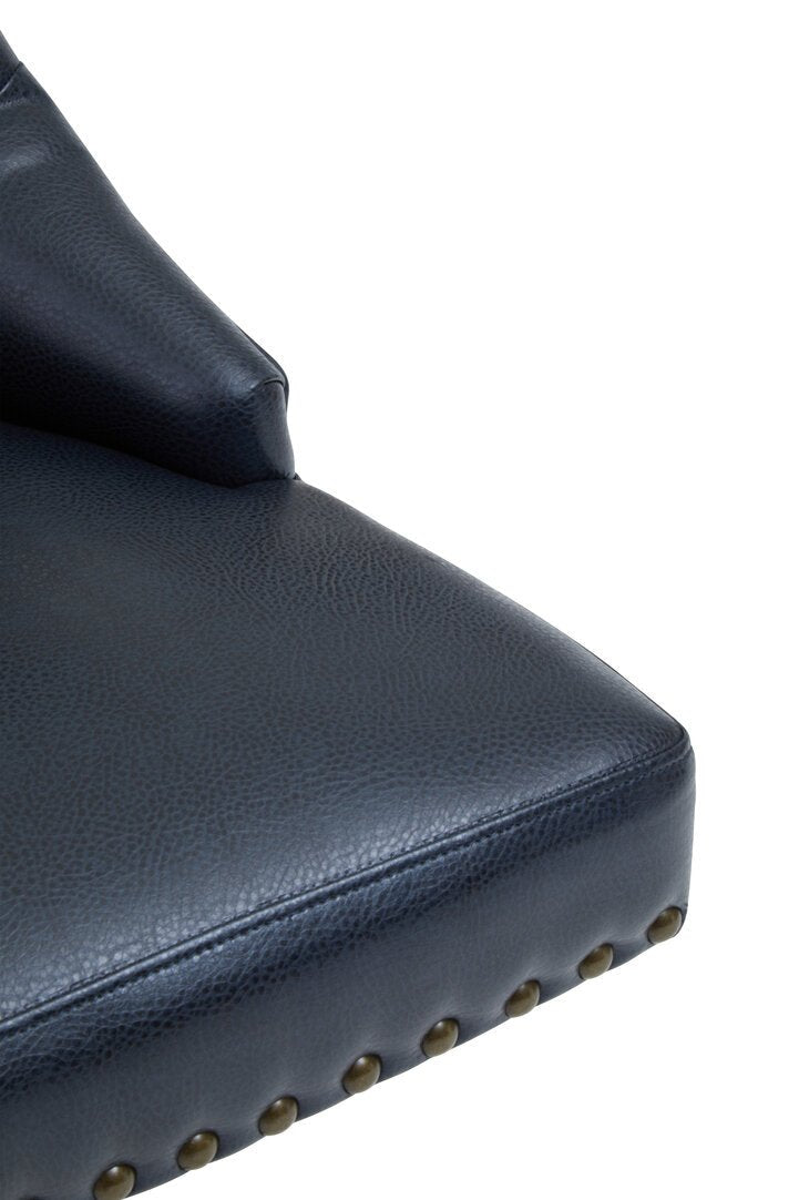 Exec Black Leather Effect Home Office Chair