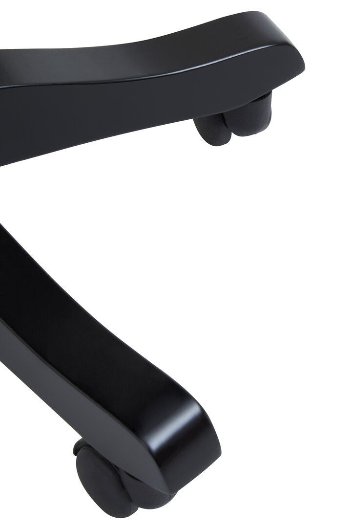 Exec Black Leather Effect Home Office Chair
