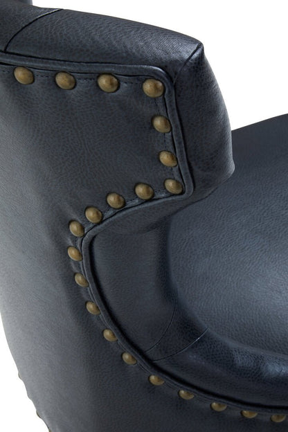 Exec Black Leather Effect Home Office Chair