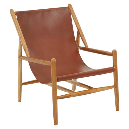 Sumatra Antique Dark Brown Leather Chair