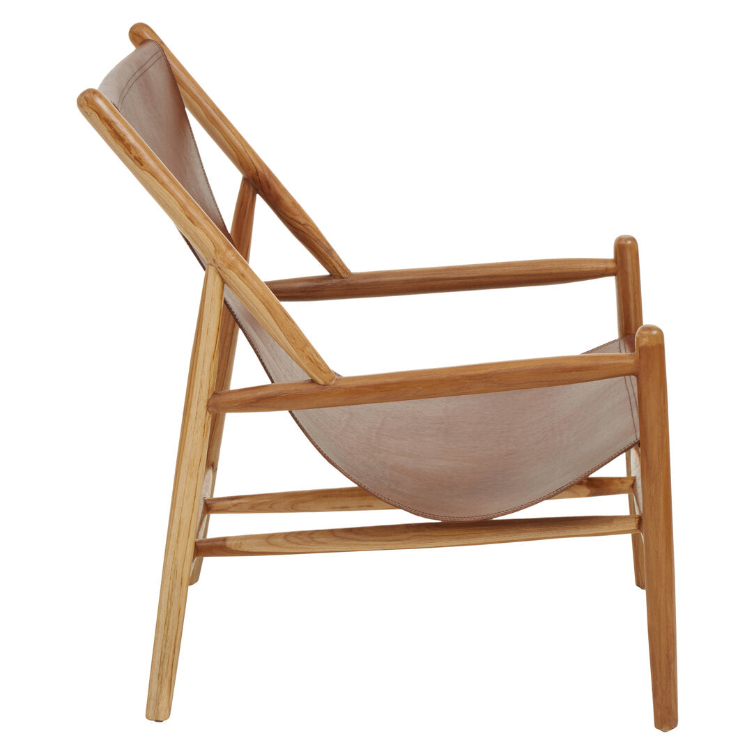 Sumatra Antique Dark Brown Leather Chair