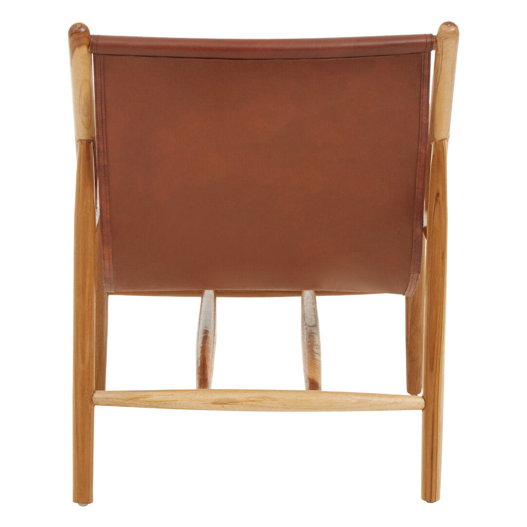 Sumatra Antique Dark Brown Leather Chair