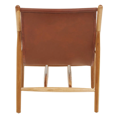 Sumatra Antique Dark Brown Leather Chair