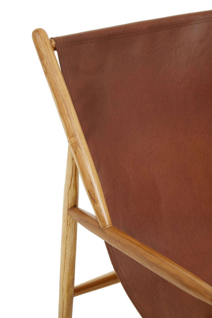 Sumatra Antique Dark Brown Leather Chair