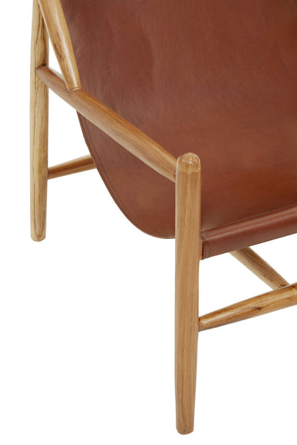 Sumatra Antique Dark Brown Leather Chair