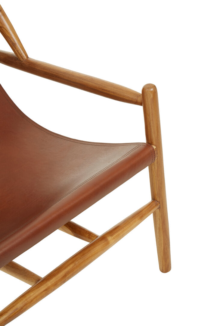 Sumatra Antique Dark Brown Leather Chair