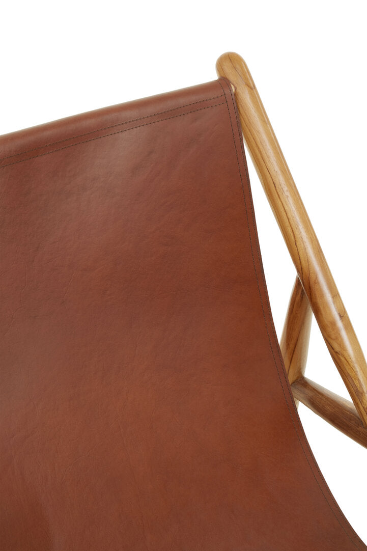 Sumatra Antique Dark Brown Leather Chair