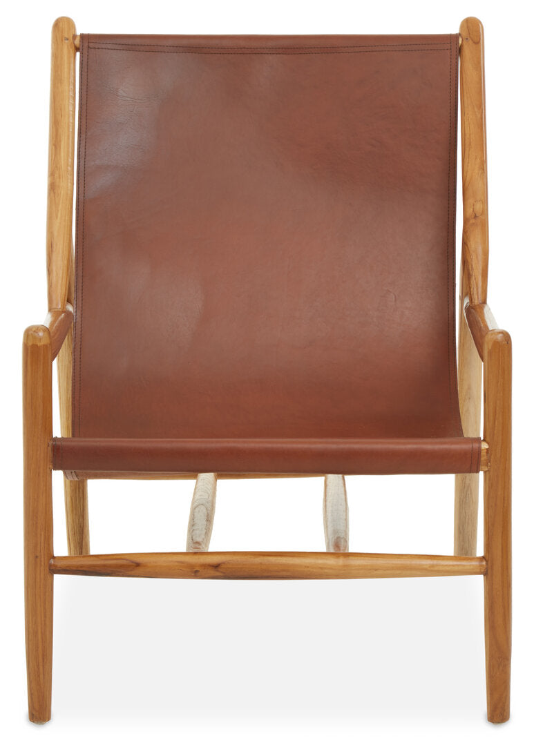 Sumatra Antique Dark Brown Leather Chair