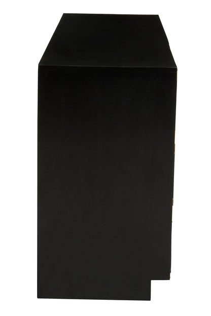 Farrow Seven Drawer Black Mango Wood Chest
