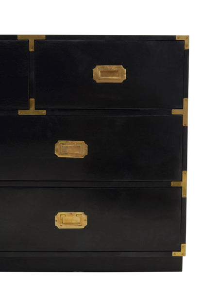 Farrow Seven Drawer Black Mango Wood Chest