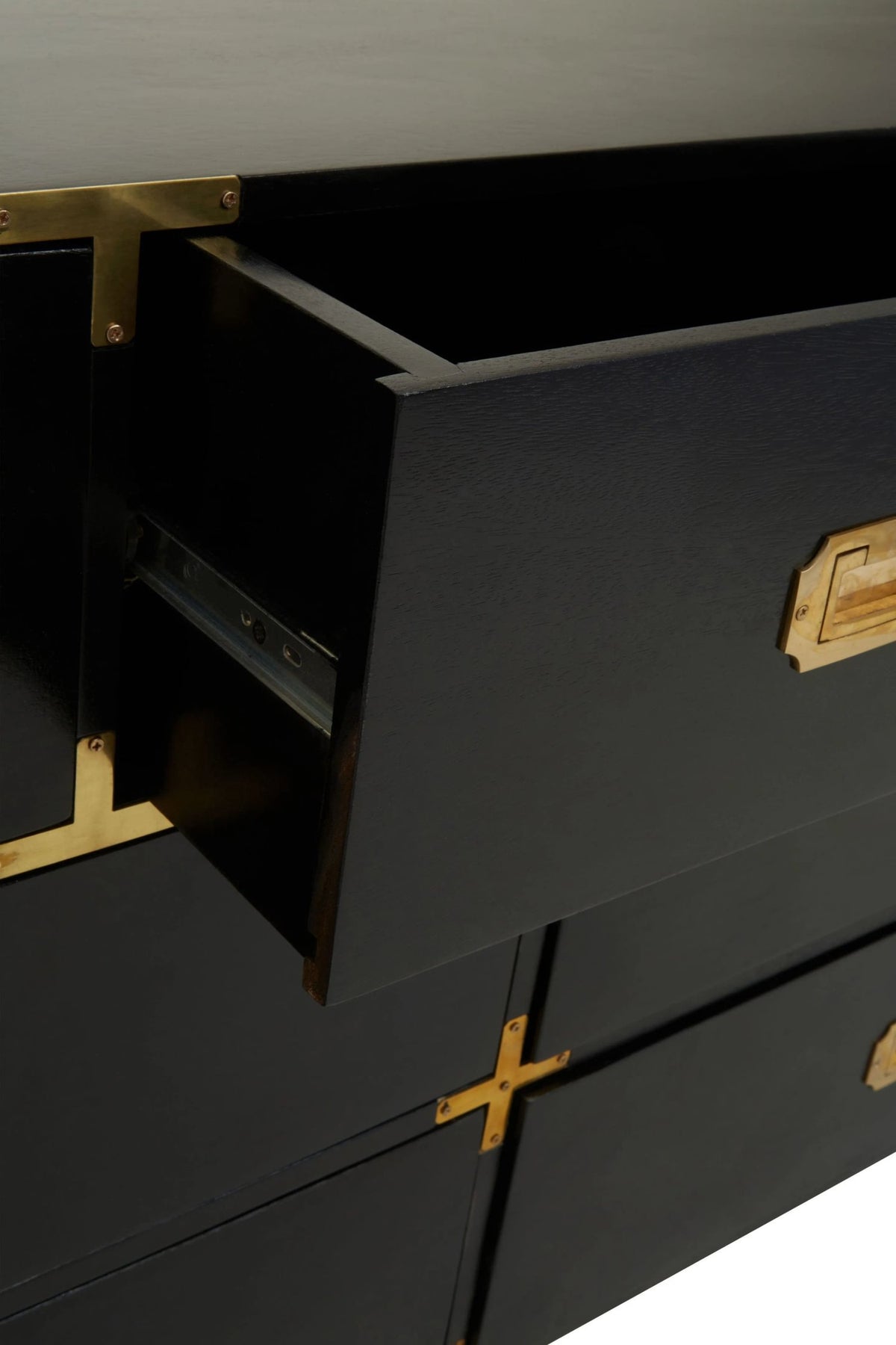 Farrow Seven Drawer Black Mango Wood Chest