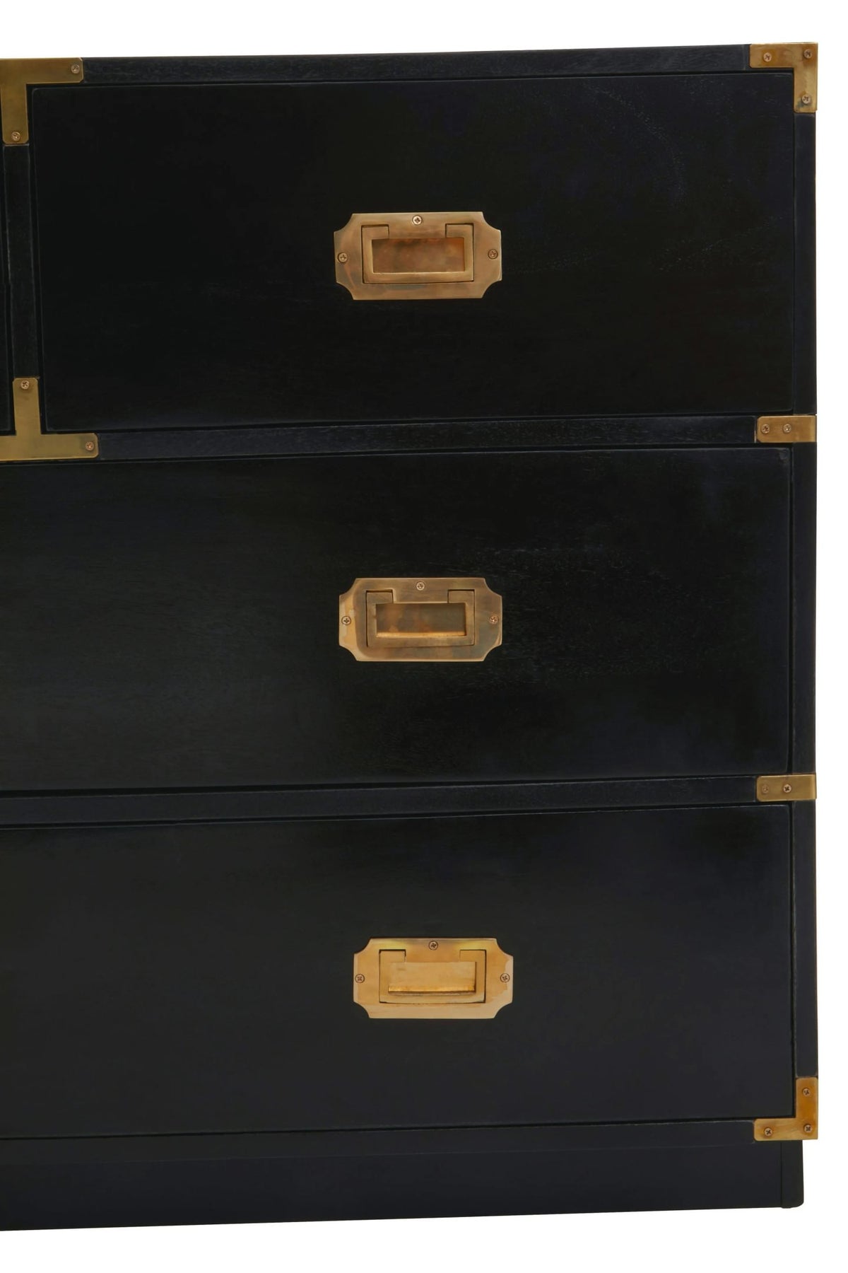 Farrow Black Mango Wood Chest of 4 Drawers