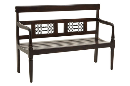 Rosehaven Dark Sheesham Wood Bench