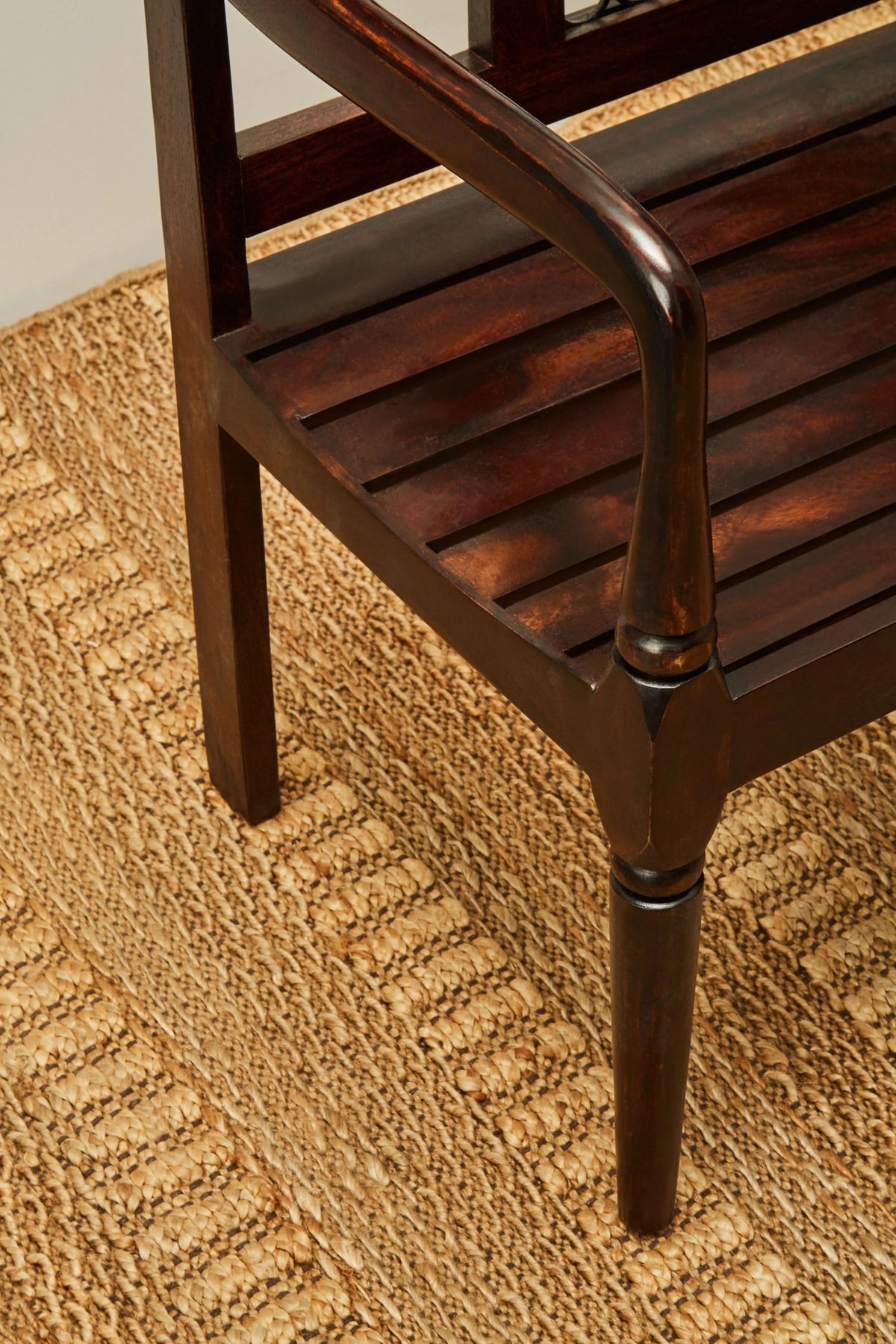 Rosehaven Dark Sheesham Wood Bench