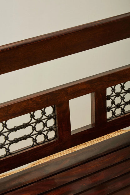 Rosehaven Dark Sheesham Wood Bench