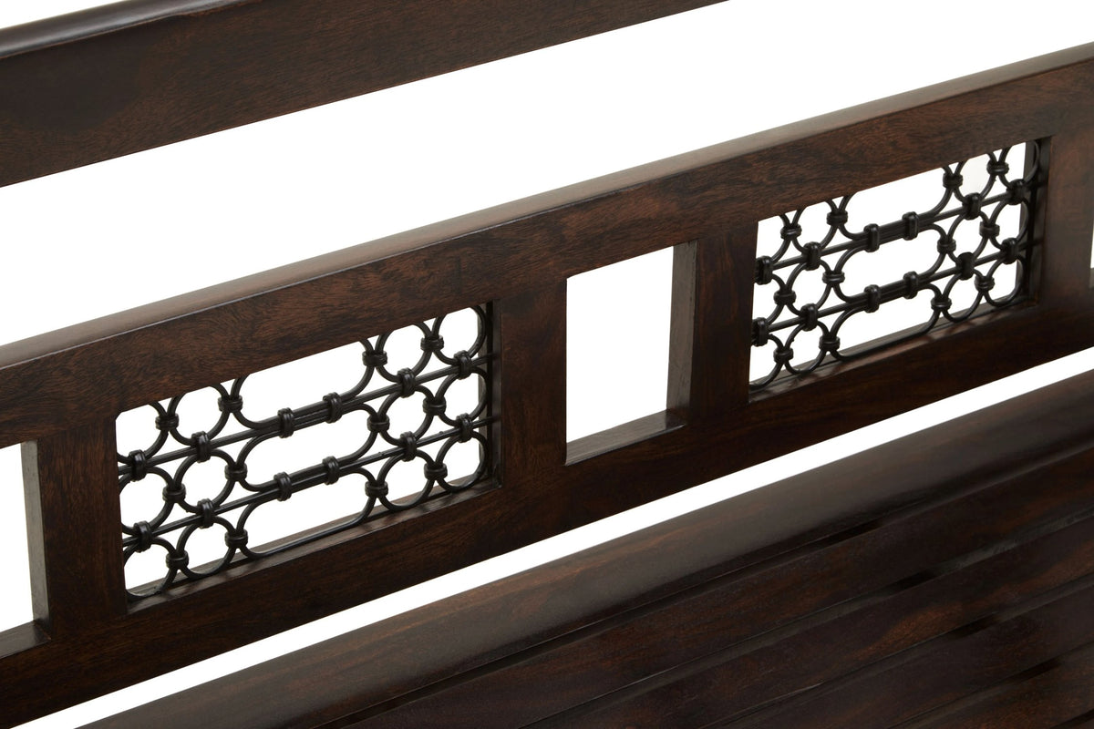 Rosehaven Dark Sheesham Wood Bench