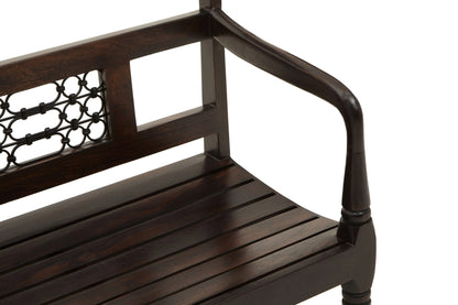 Rosehaven Dark Sheesham Wood Bench