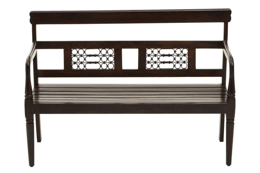 Rosehaven Dark Sheesham Wood Bench