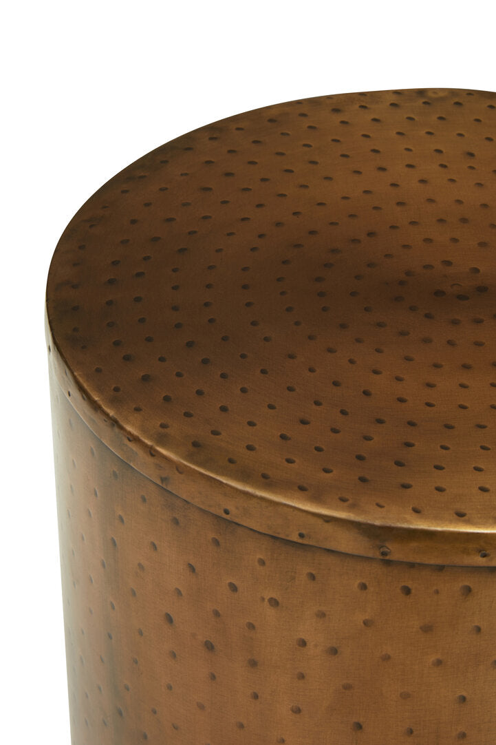Marti Antique Brass Effect Side Table