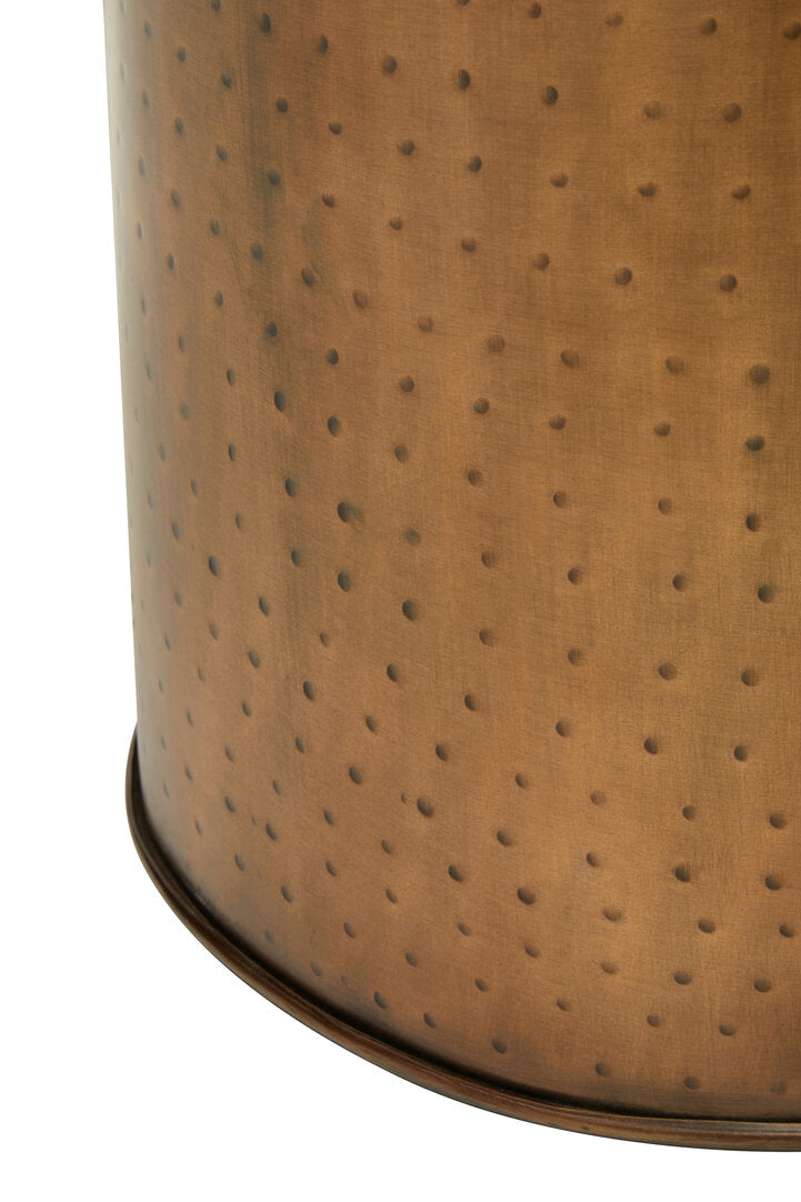 Marti Antique Brass Effect Side Table