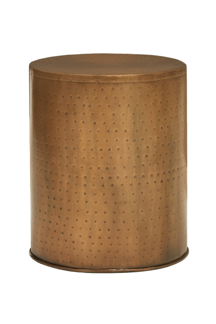 Marti Antique Brass Effect Side Table