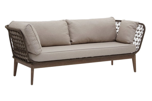 Masterpiece Three Seat Bronze and Charcoal Sof