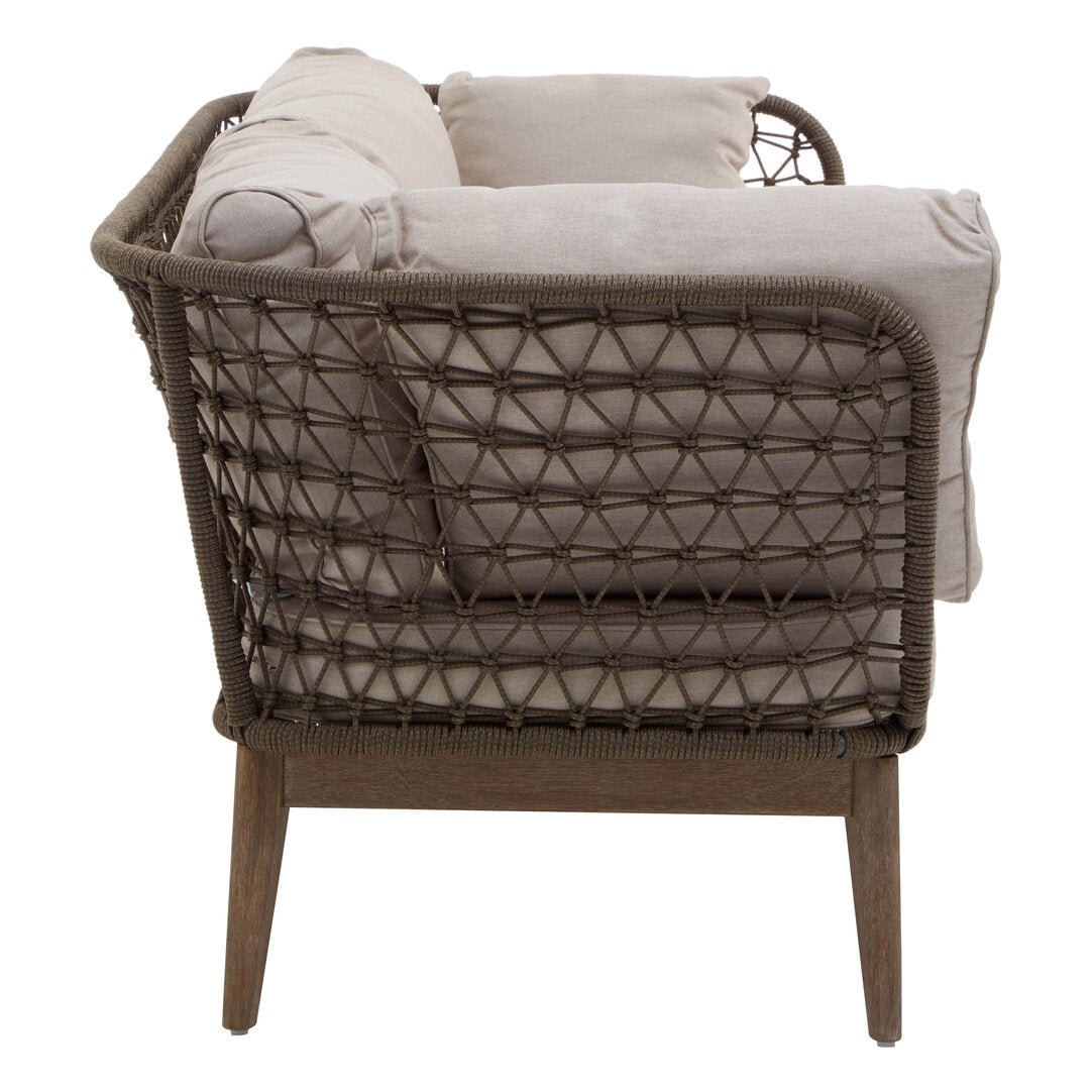 Masterpiece Three Seat Bronze and Charcoal Sof