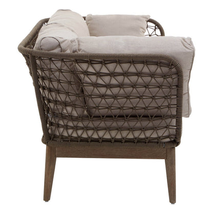 Masterpiece Three Seat Bronze and Charcoal Sof