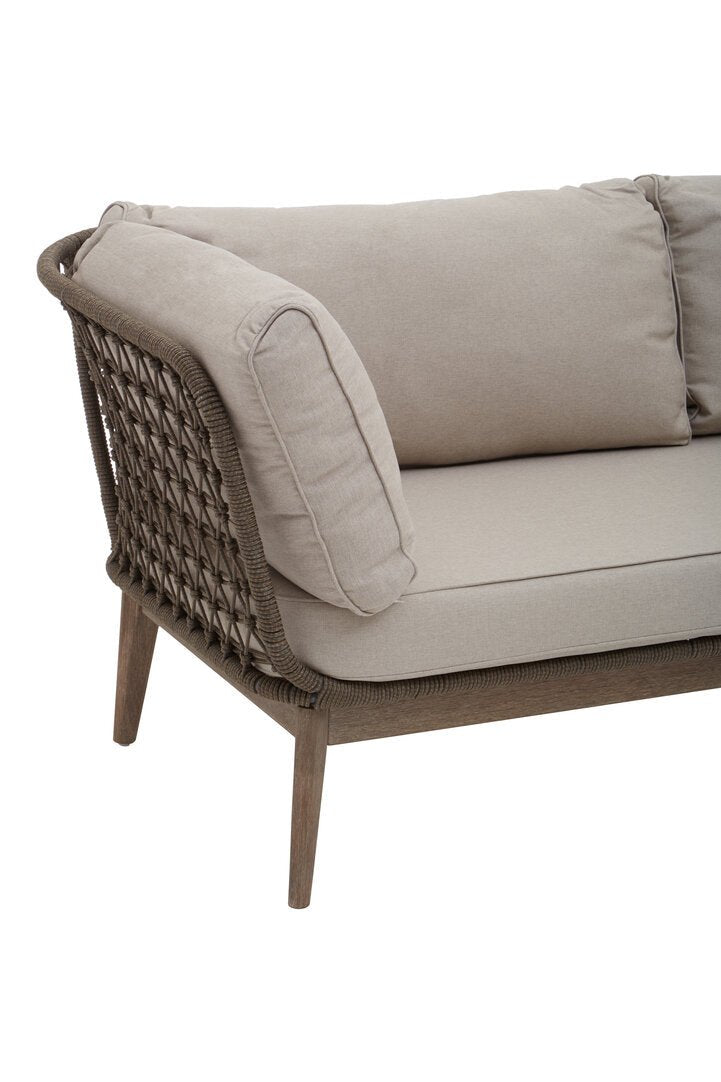 Masterpiece Three Seat Bronze and Charcoal Sof