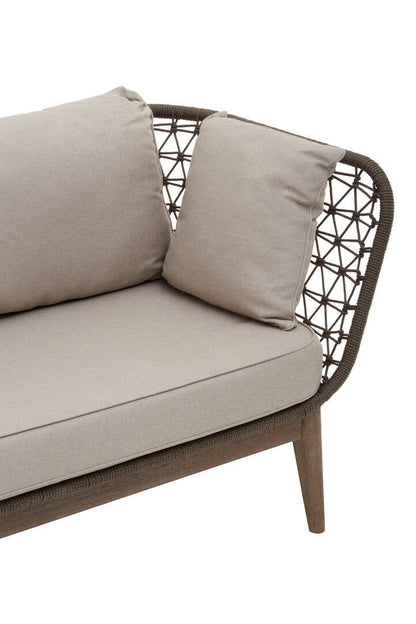 Masterpiece Three Seat Bronze and Charcoal Sof
