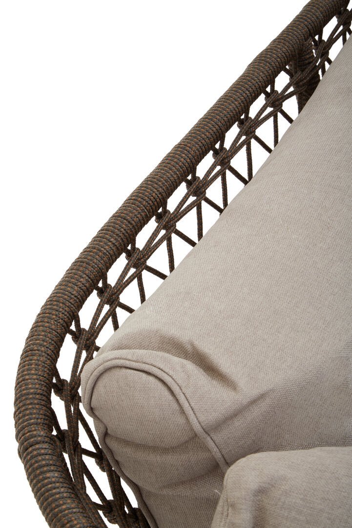 Masterpiece Three Seat Bronze and Charcoal Sof