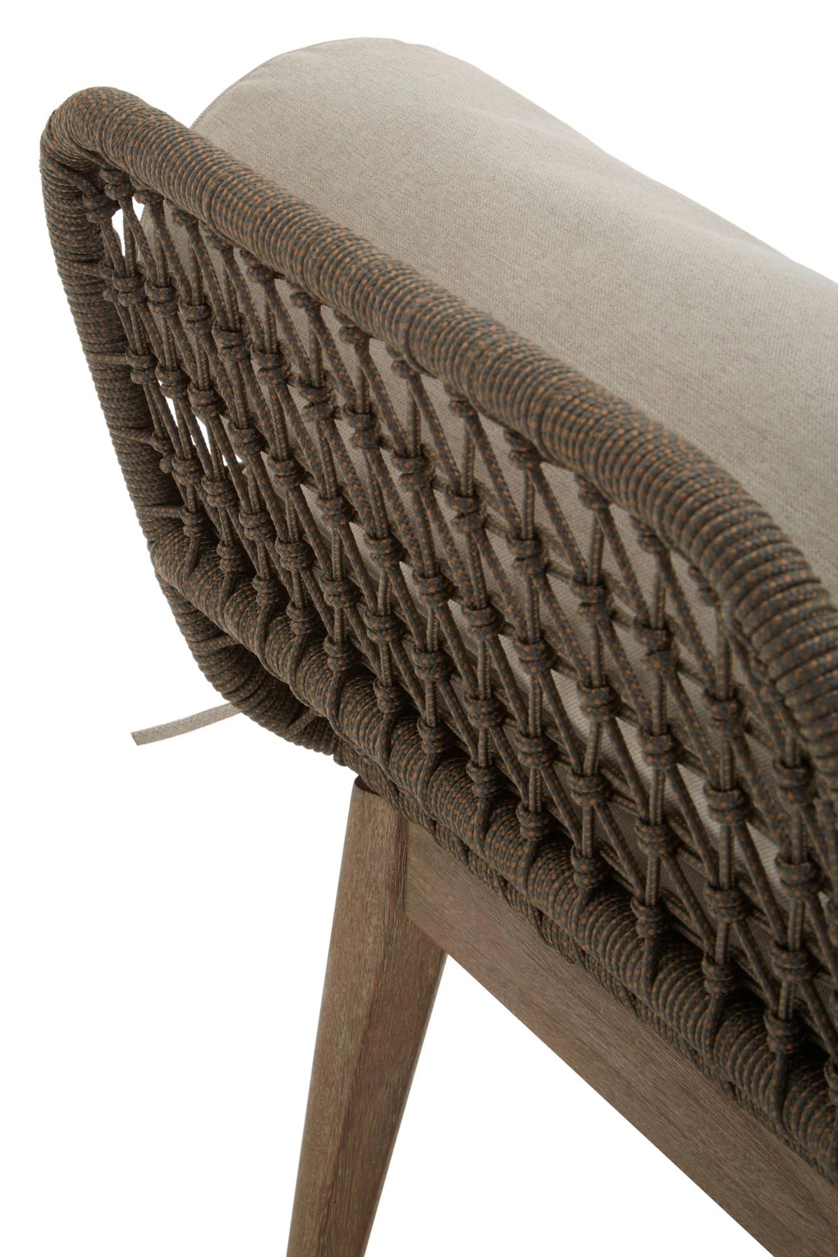 Masterpiece Rope Woven Longue Bench with Cushions
