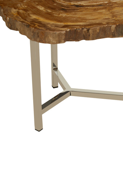 Artifact Small Petrified Wood Side Table