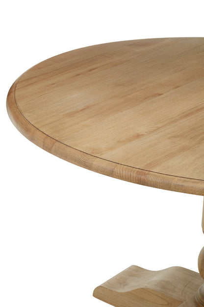 Glade Oak Wood Round Dining Table