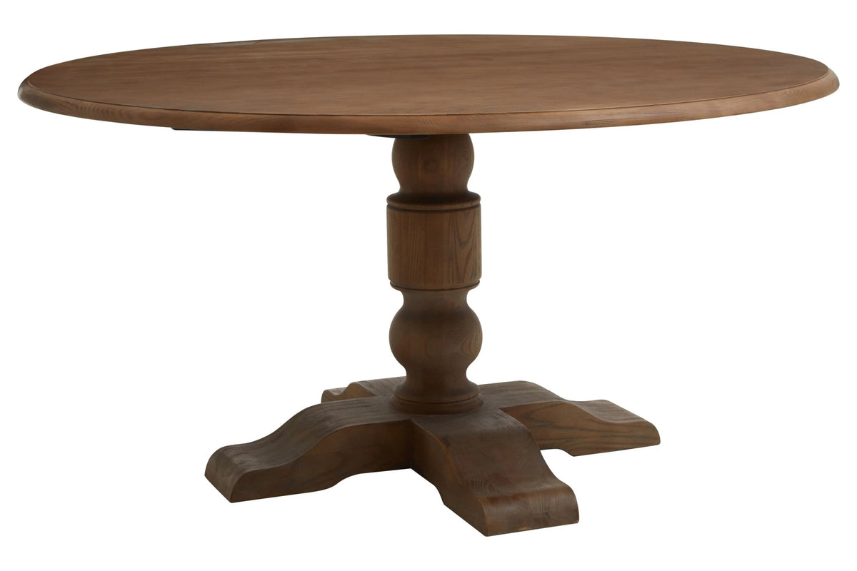 Glade Dark Oak Wood Round Dining Table