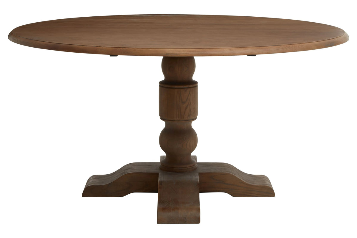 Glade Dark Oak Wood Round Dining Table