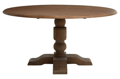 Glade Dark Oak Wood Round Dining Table