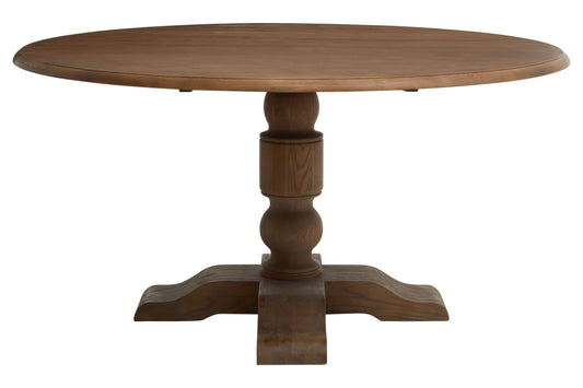 Glade Dark Oak Wood Round Dining Table