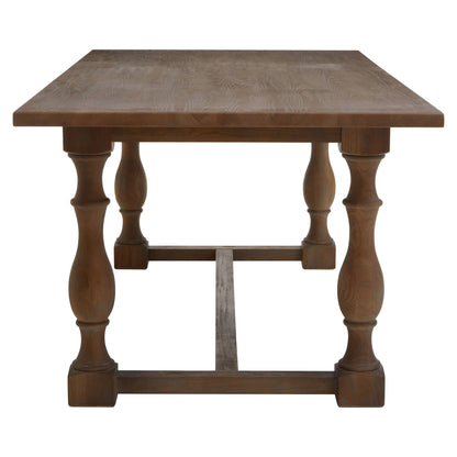 Glade Oak Wood Rectangular Dining Table