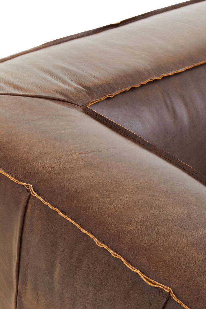 Monarch Two Seater Mexico Brown Leather Sofa