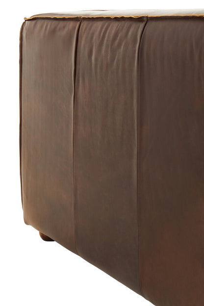 Monarch Two Seater Mexico Brown Leather Sofa