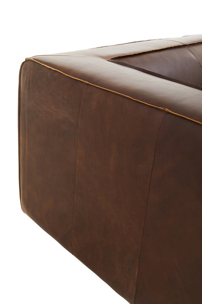 Monarch Three Seater Mexico Brown Leather Sofa