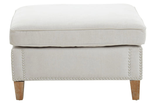 Brompton Grey Fabric Footstool