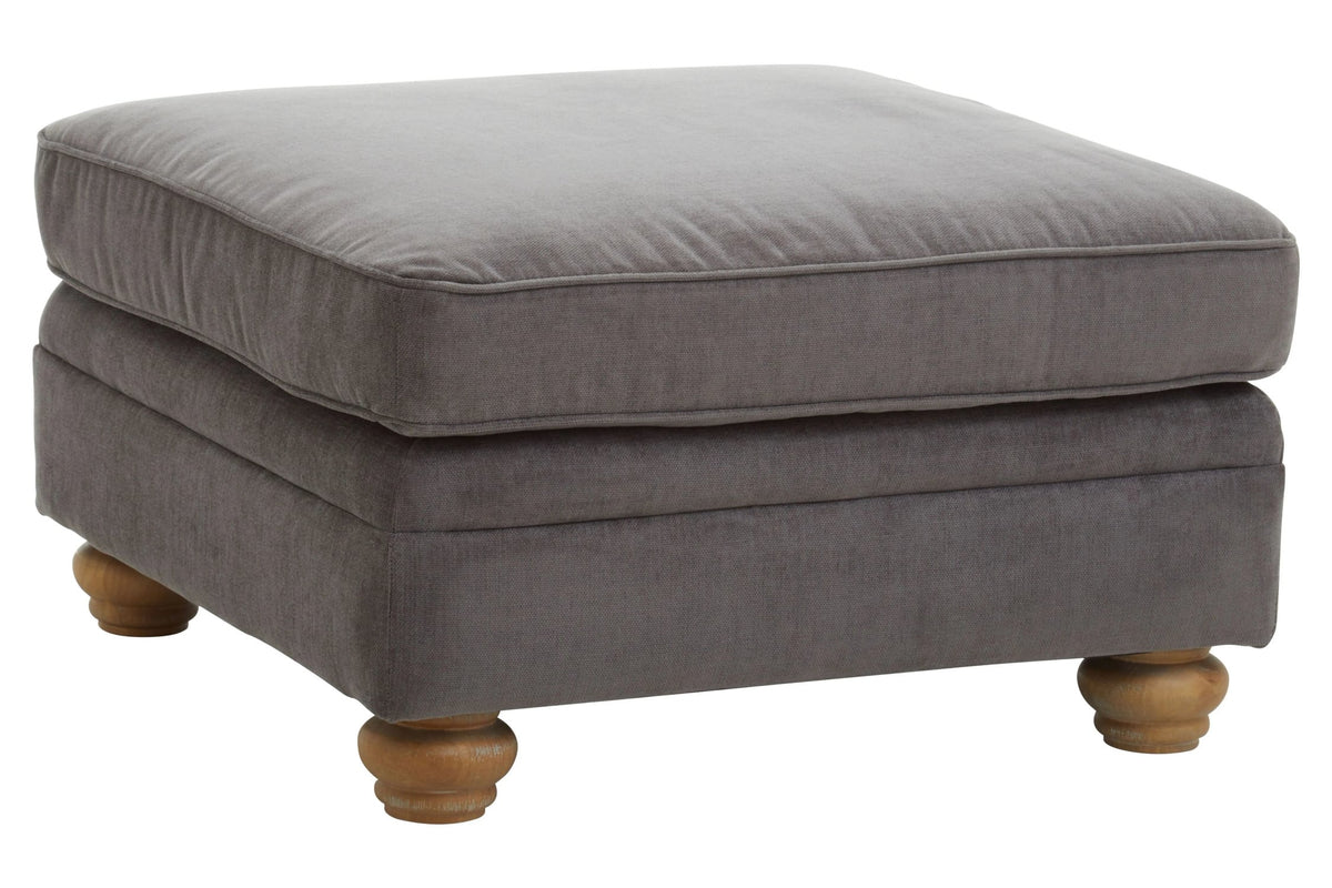 Ardleigh Grey Fabric Footstool