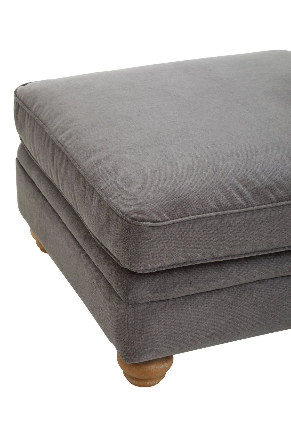 Ardleigh Grey Fabric Footstool