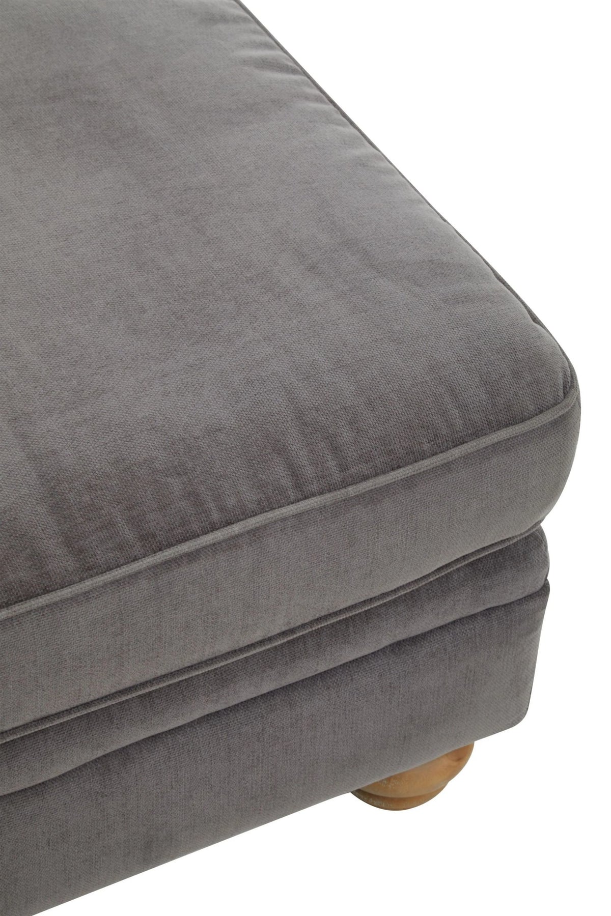 Ardleigh Grey Fabric Footstool