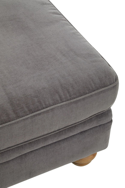 Ardleigh Grey Fabric Footstool