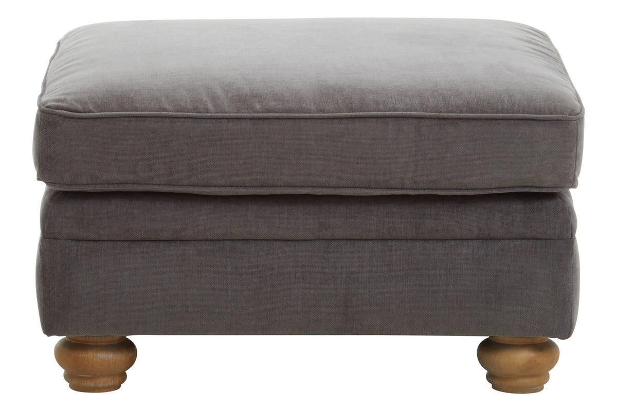 Ardleigh Grey Fabric Footstool